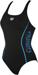 Costum de baie de damă Arena Resistor One Piece LB Black/Blue