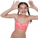 Costum de baie fete Speedo DazzleGeo Allover X Back 2 Piece Girl Phoenix Red/Powder Blush