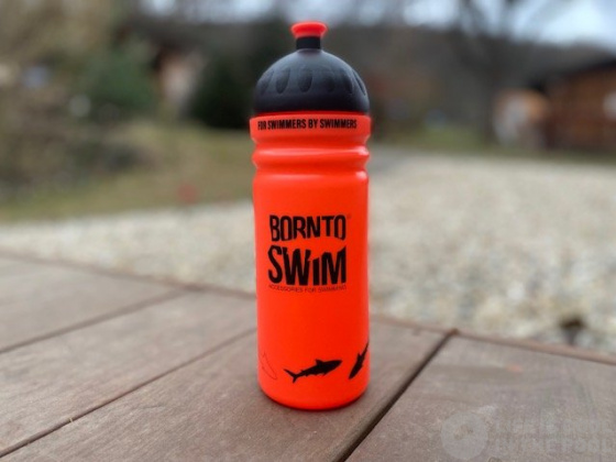 Sticlă de băut sportivă BornToSwim Shark Water Bottle