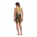 Costum de baie fete Speedo Fastskin Endurance+ Openback Kneeskin Girl Black/Atomic Lime/Salso