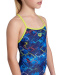 Arena Daly Swimsuit Light Drop Back Girls Navy Soft Green/Navy Multi