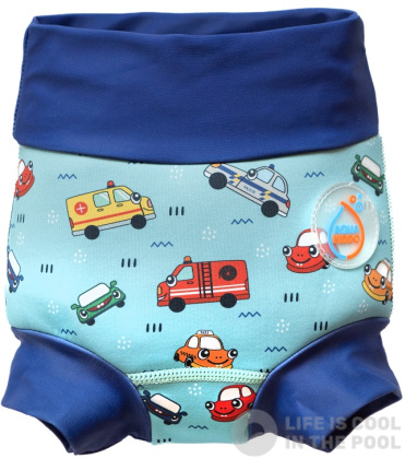 Costum de înot pentru sugari AquaKiddo Swim Nappy Cars