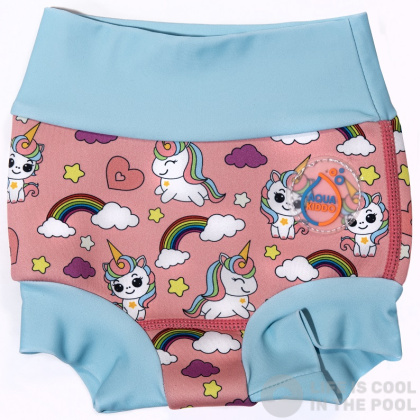 Costum de înot pentru sugari AquaKiddo Swim Nappy Unicorn