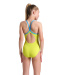 Arena Star Graphic Swimsuit Lightdrop Back Girls Lime